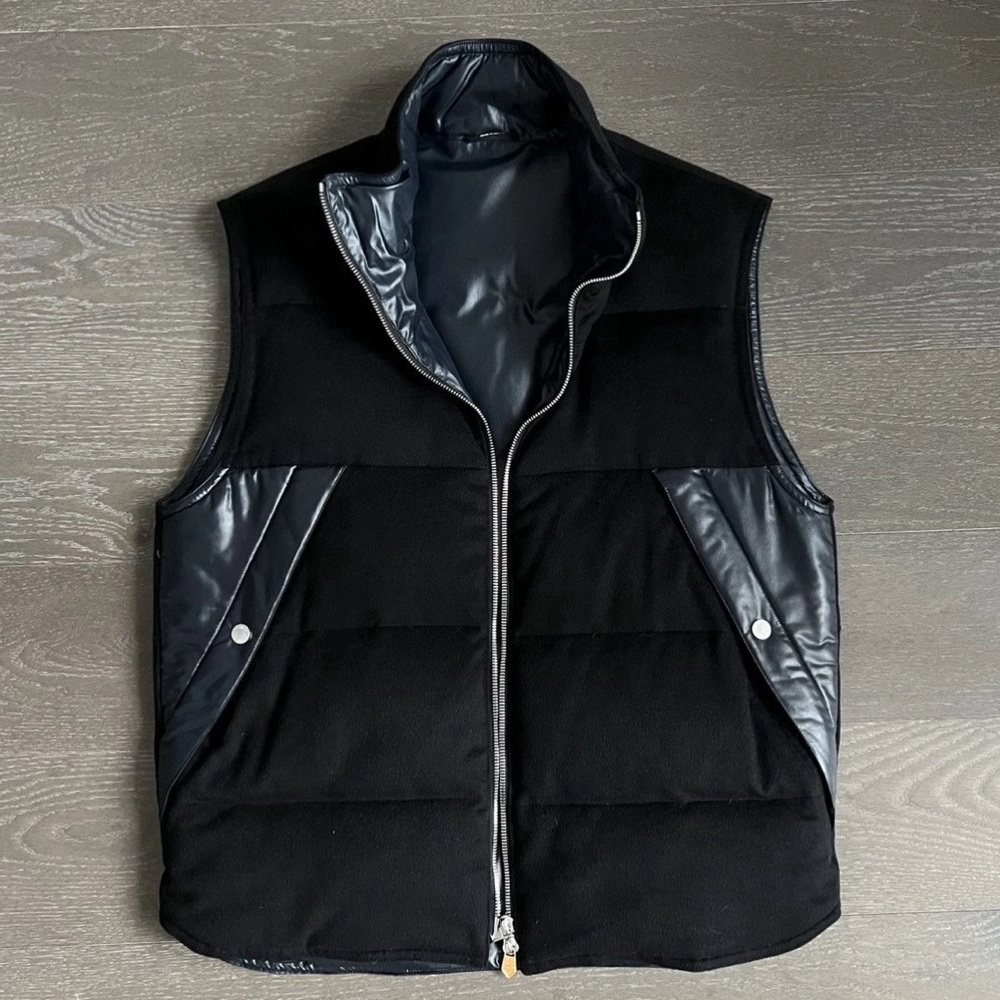 Hermes Men's Cashmere Quilted Vest - Size 52